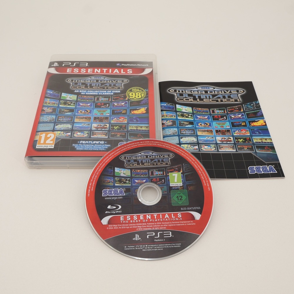 Sega Mega Drive Ultimate Collection Essentials Sony PS3 PAL BLES-00475 Complete